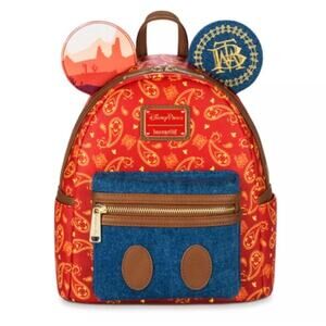 Main Attraction Loungefly Mini Backpack Big Thunder Mountain Railroad Disney NWT